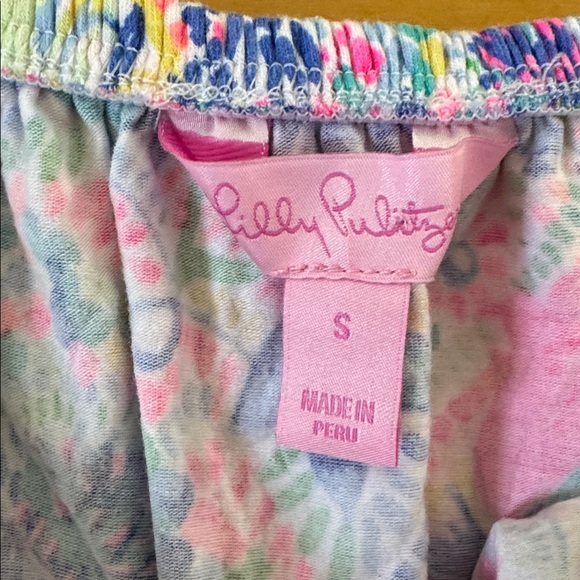 Lilly Pulitzer La fortuna dancing on deck off the shoulder shirt - Picture 4 of 6